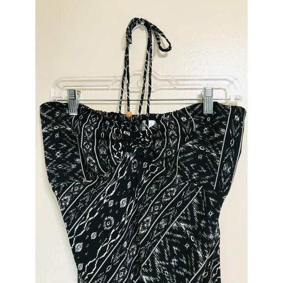 Blugirl Black/White Bandeau Halter Jumpsuit, Size L - Picture 2 of 6